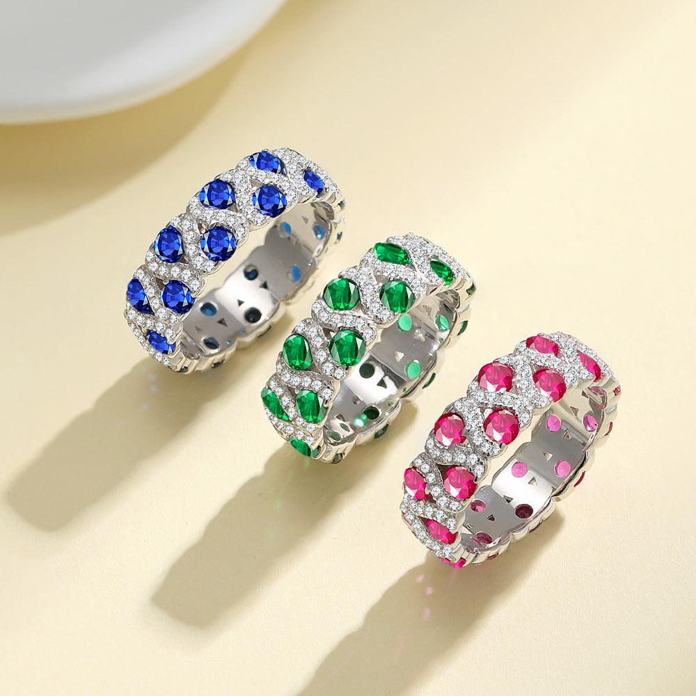 Cartier 6.5MM Wide Band ColorfuRings in Moissanite Ring