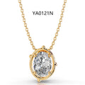 Cartier 2CT Moissanite Pendant Gold Necklace