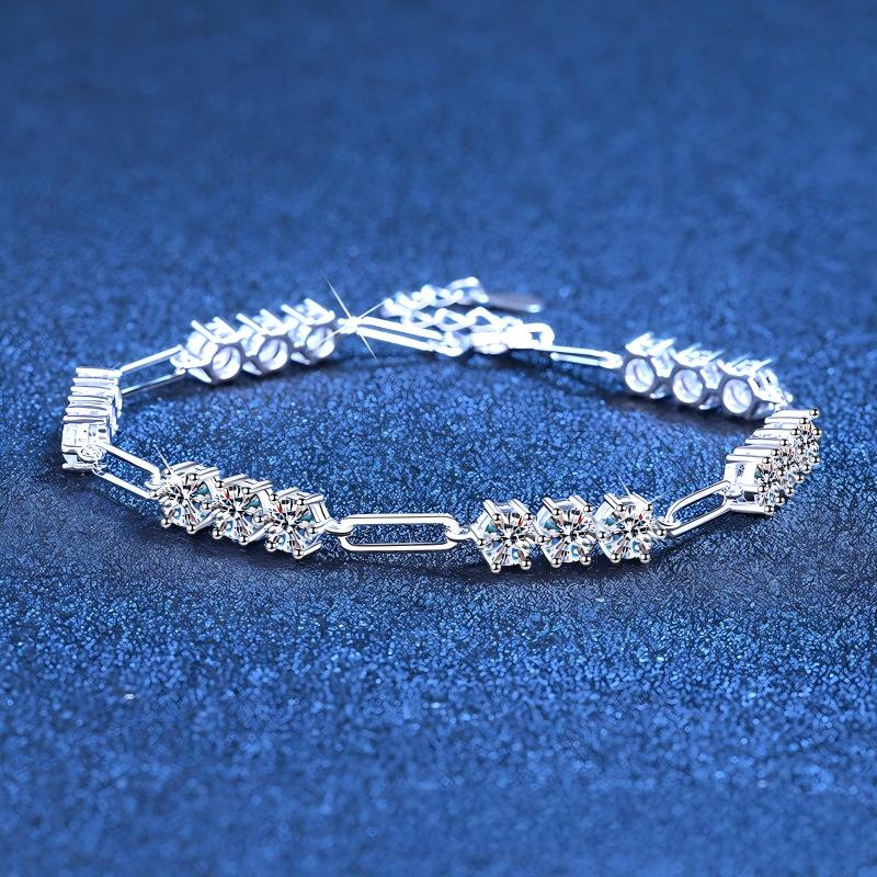 Cartier 5.4CT Chain Link Bracelet Moissanite Bracelet