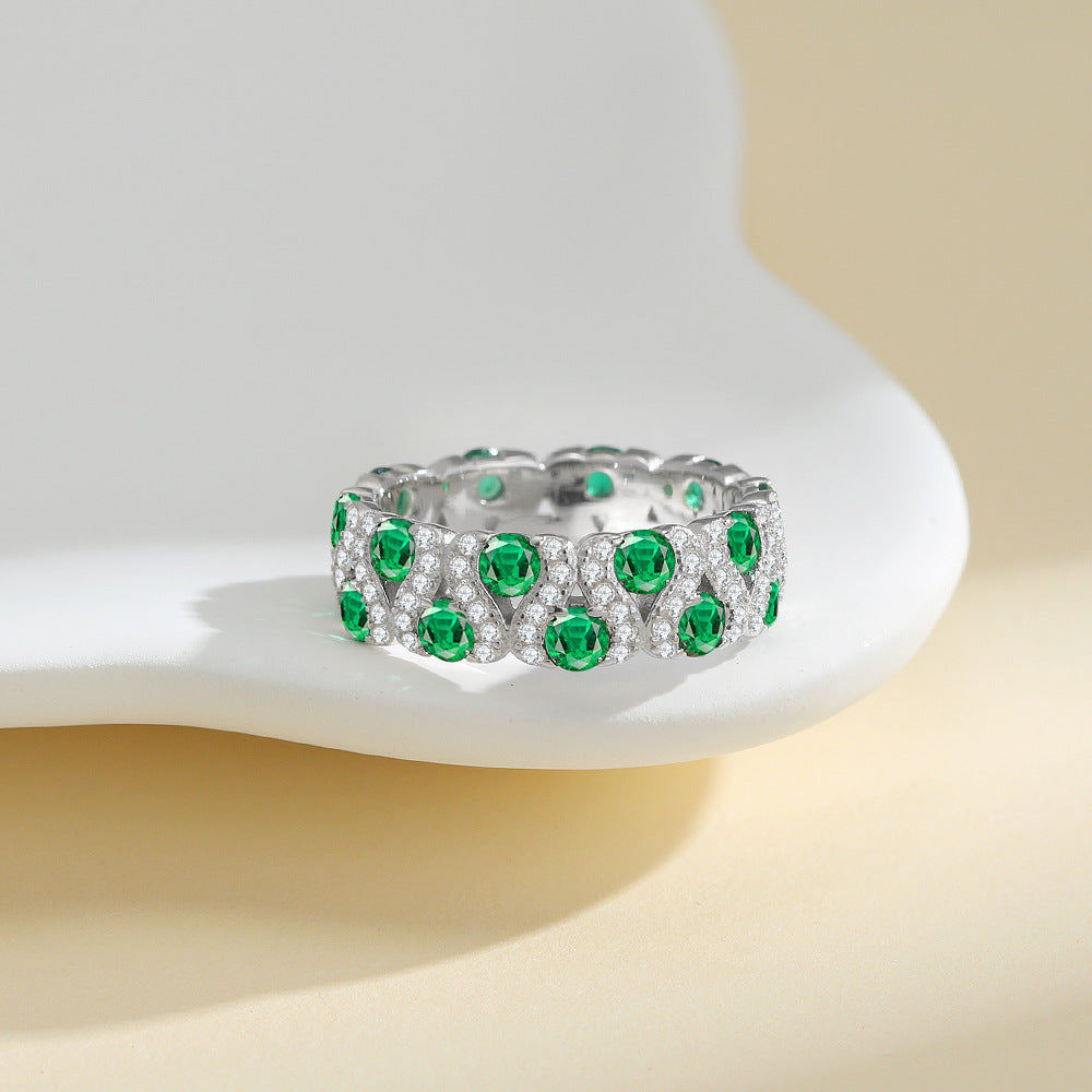 Cartier 6.5MM Wide Band ColorfuRings in Moissanite Ring
