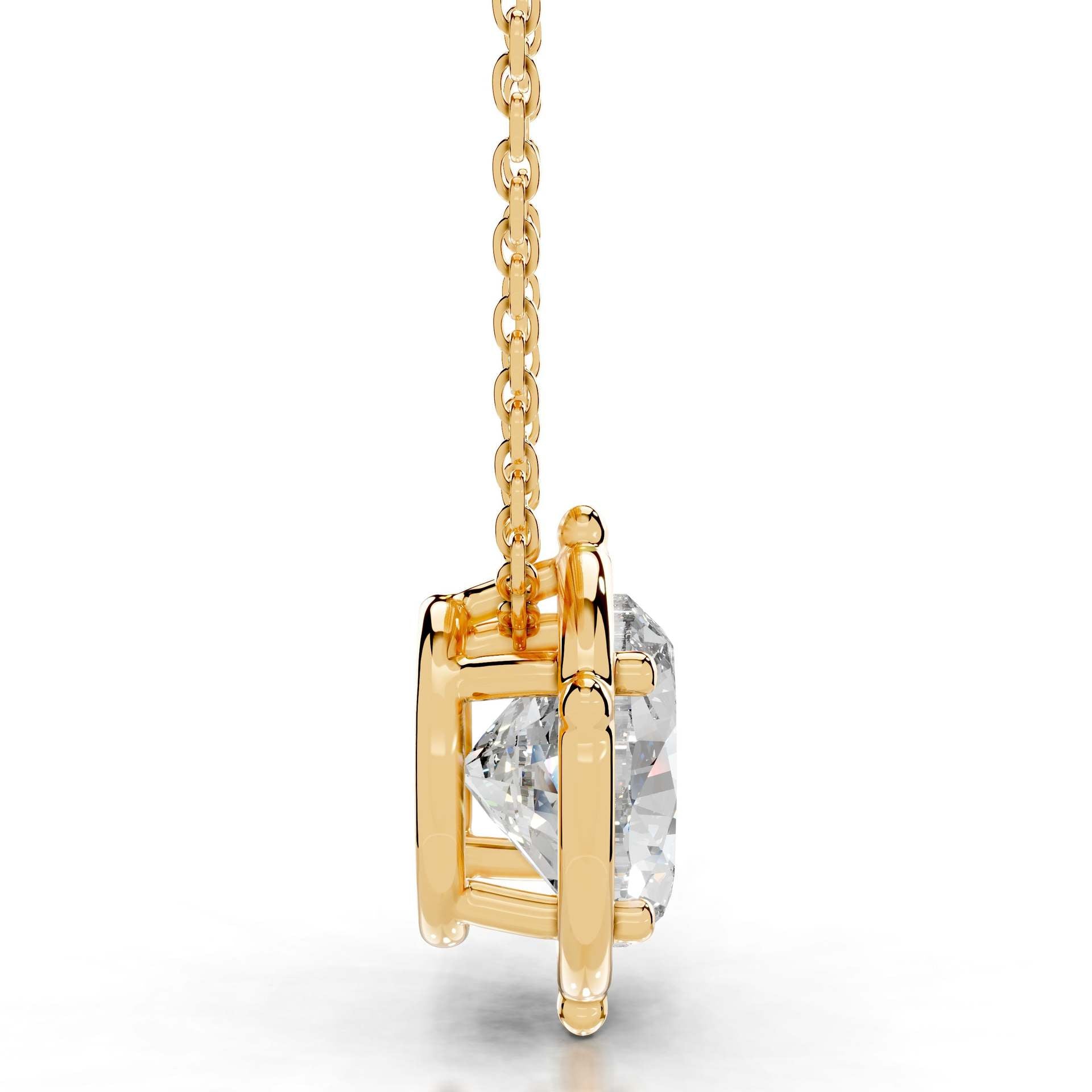 Cartier 2CT Moissanite Pendant Gold Necklace