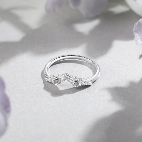 Cartier 1.5CT Moissanite Flower Teardrop Ring Set