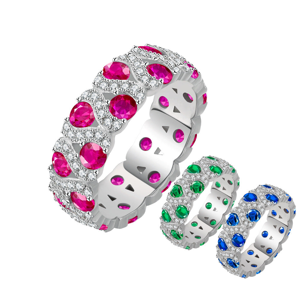 Cartier 6.5MM Wide Band ColorfuRings in Moissanite Ring