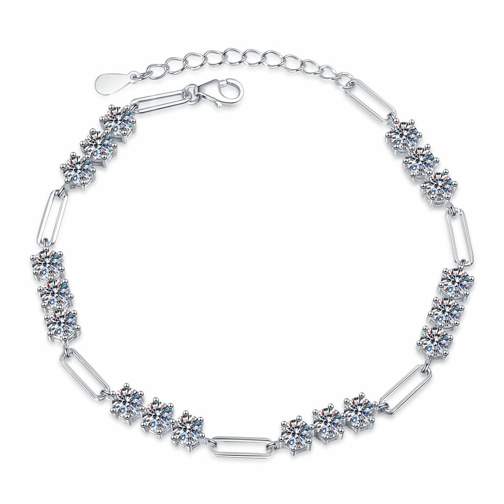 Cartier 5.4CT Chain Link Bracelet Moissanite Bracelet