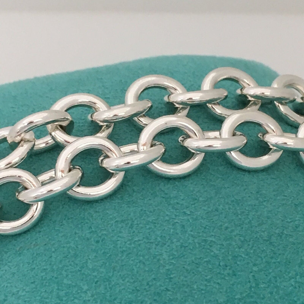 TiffanyNecklace 18" Tiffany & Co Sterling Silver Engravable Blank Heart Tag Necklace
