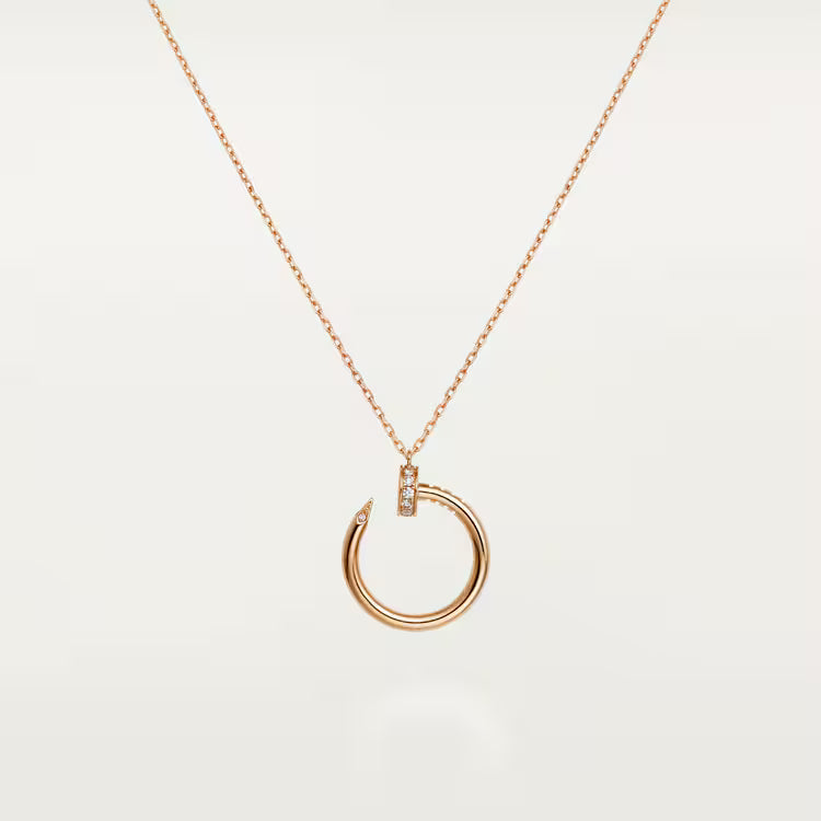 Cartier Necklace Juste Un Clou Pendant, Diamonds, Head and Tail