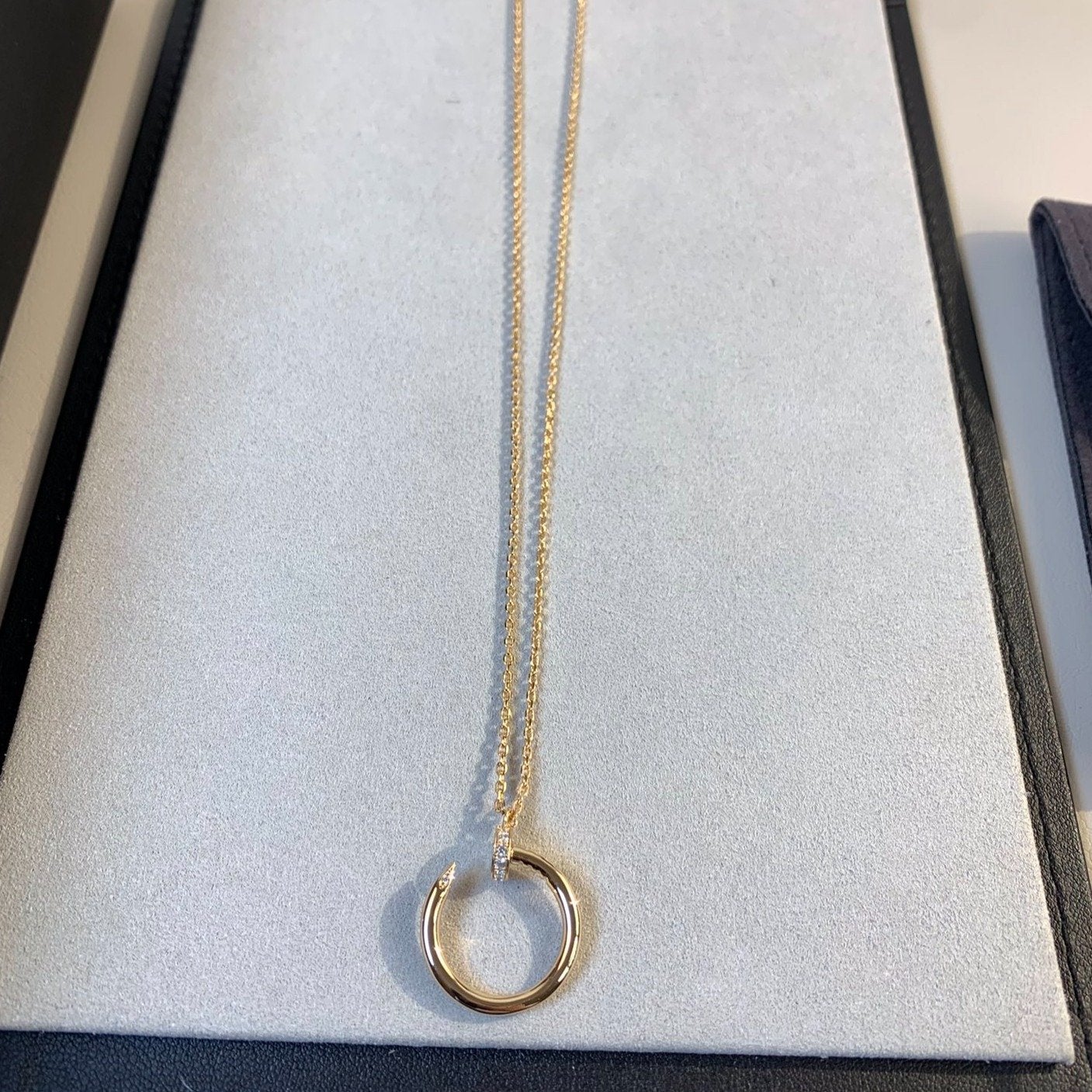 CARTIER JUSTE NECKLACE PINK GOLD