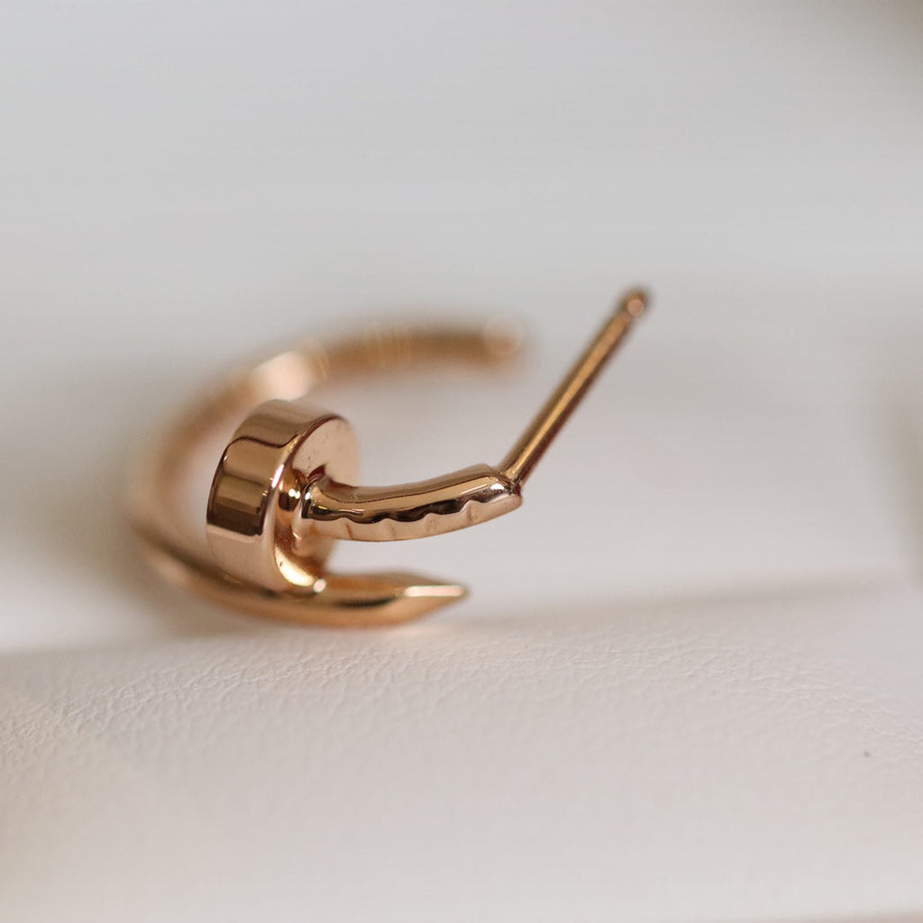 CARTIER JUSTE EARRINGS PINK GOLD
