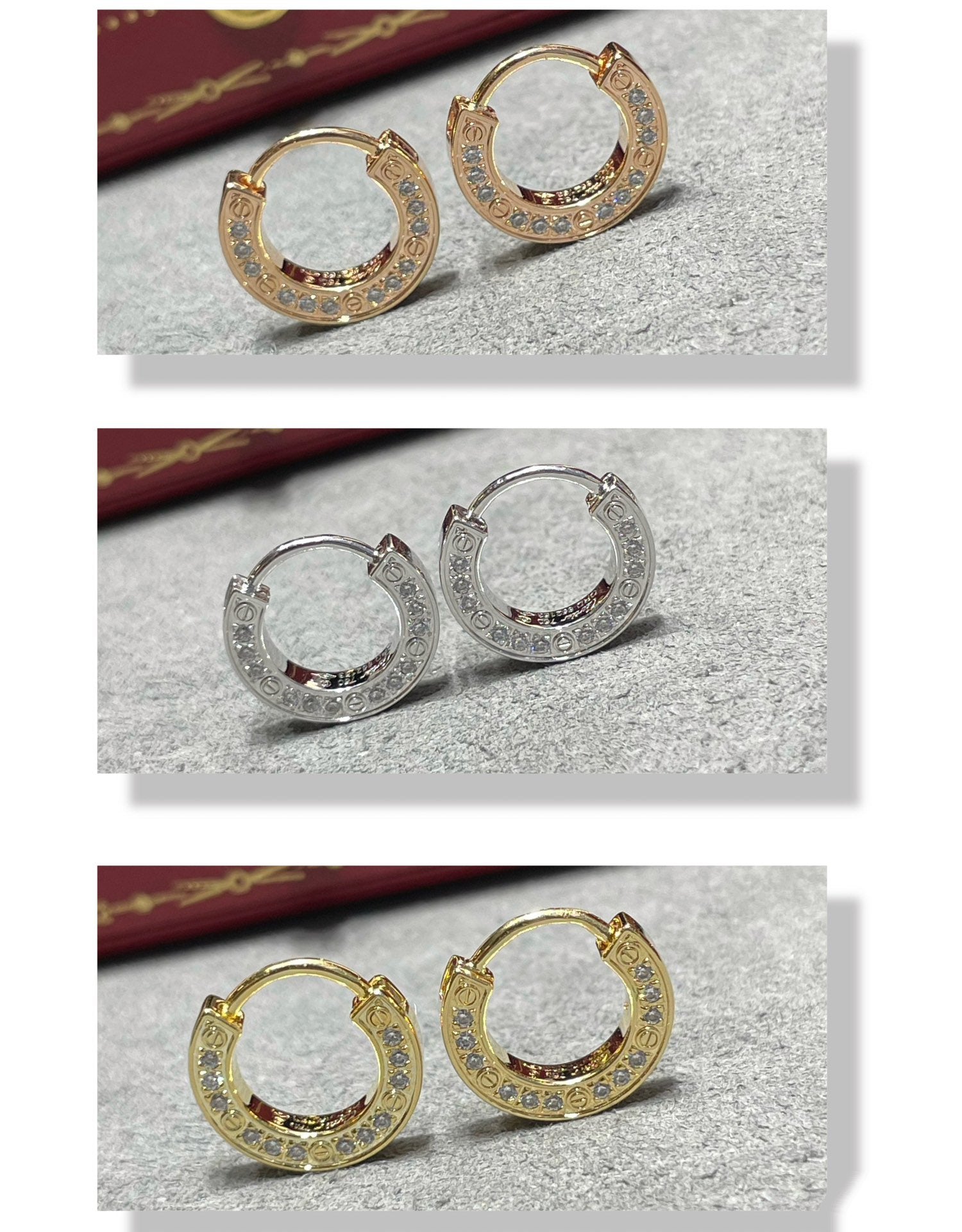 CARTIER LOVE DIAMOND EARRINGS