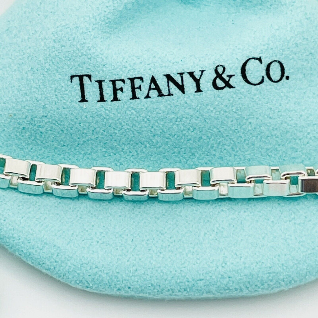 TiffanyNecklace 20” Tiffany & Co Venetian Box Link Necklace in Sterling Silver - Large Men’s Unisex