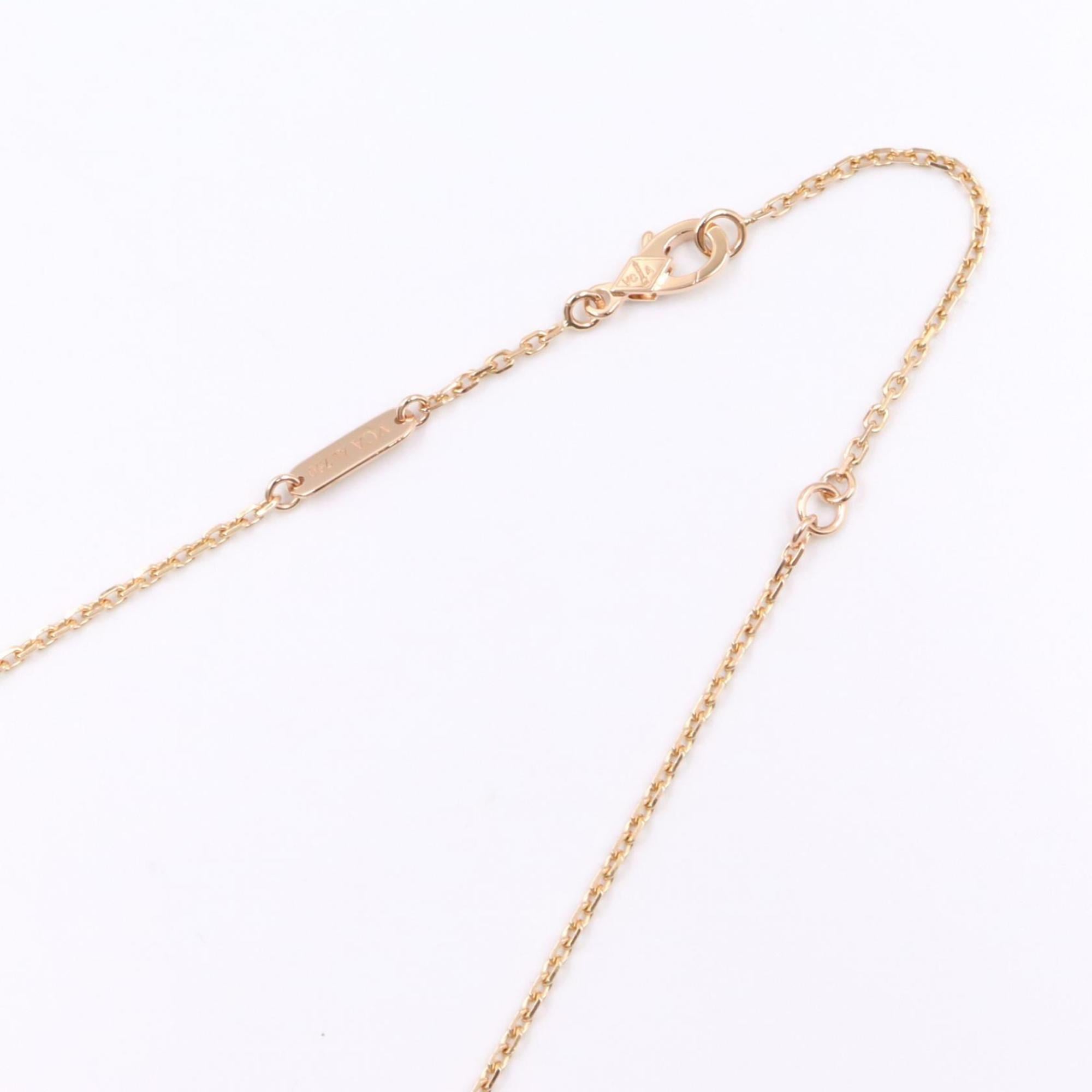 De Papillon Pendant Necklace 18K Rose Gold with Diamond and Sapphire