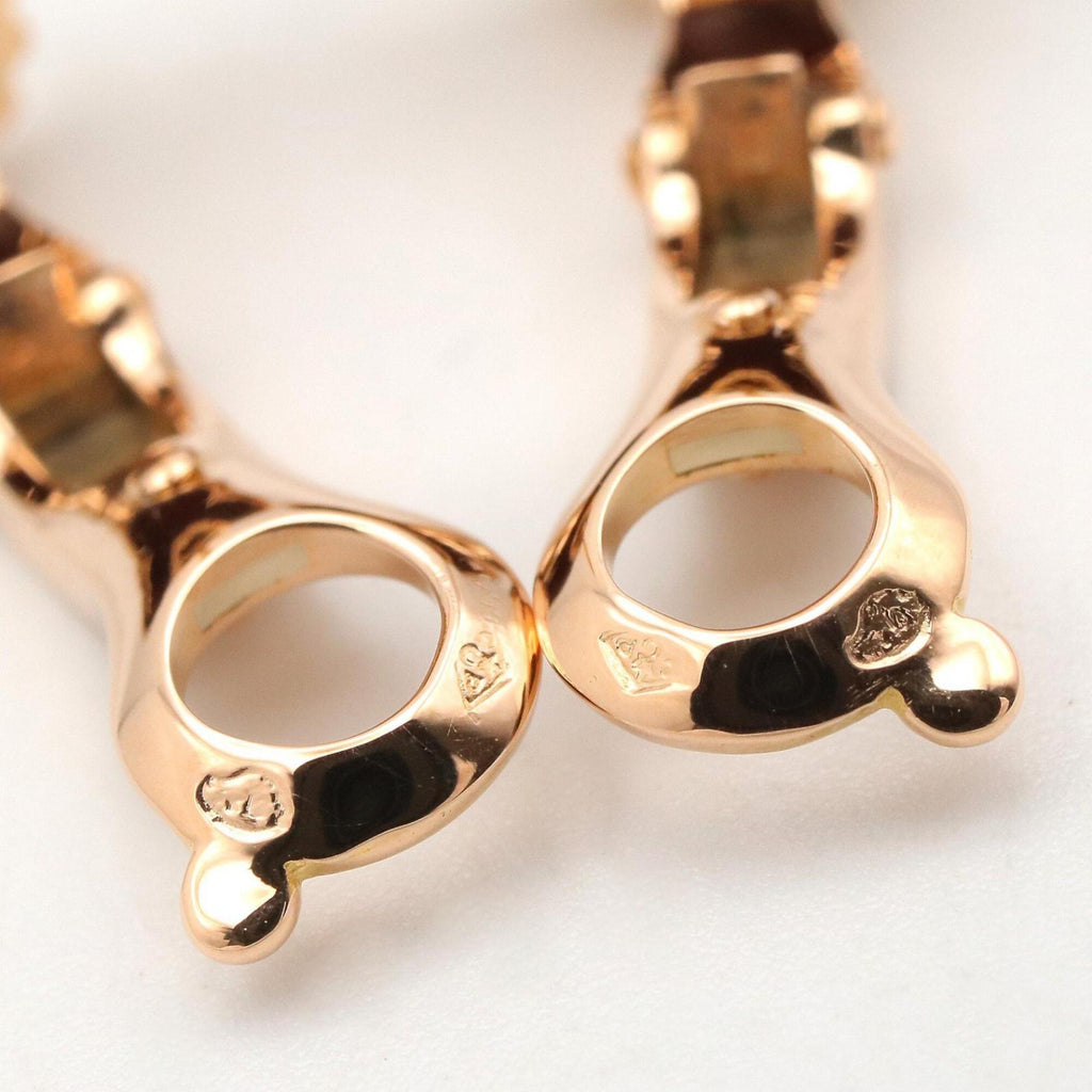 Vintage Alhambra Earrings Rose Gold and Onyx 18K Rose Gold
