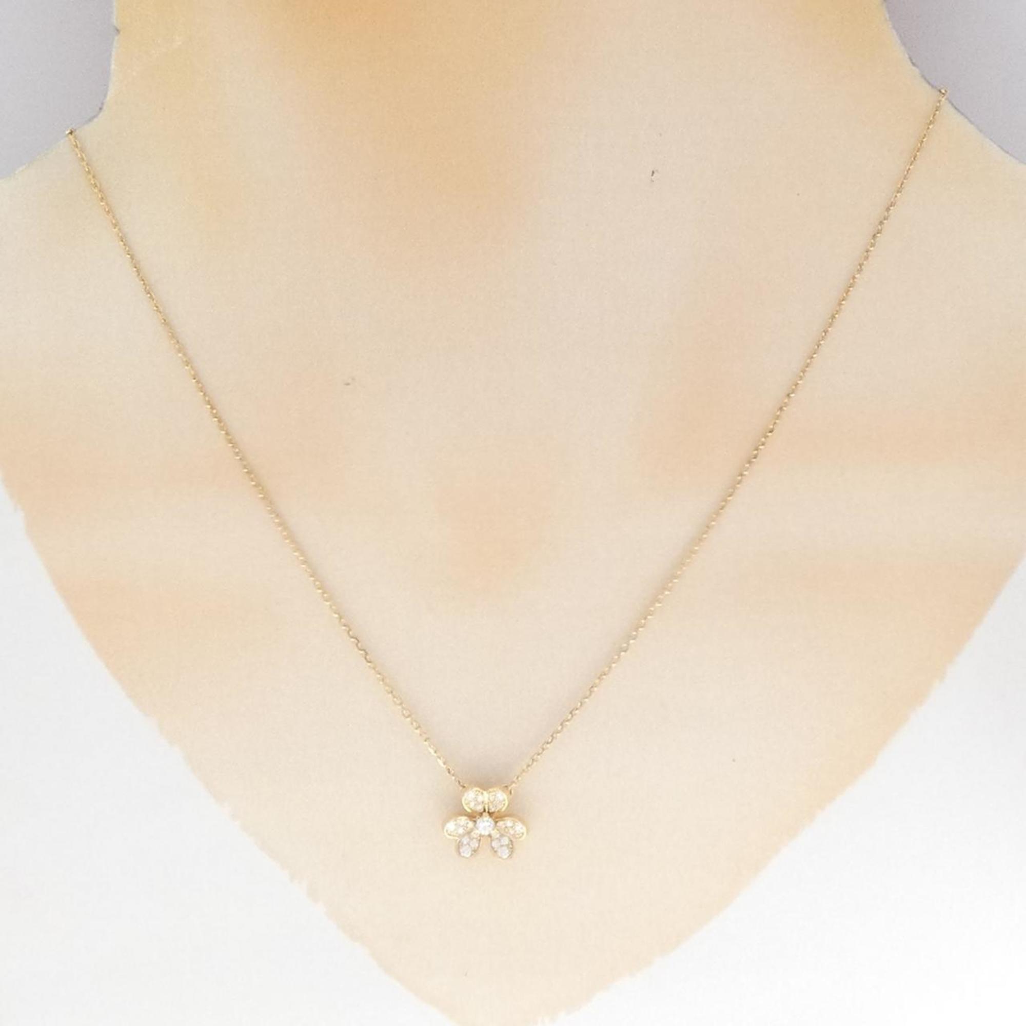 Frivole Mini Pendant Necklace 18K Yellow Gold with Diamond