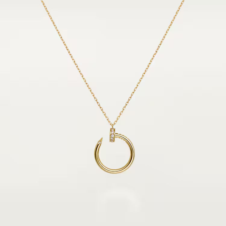 Cartier Necklace Juste Un Clou Pendant, Diamonds, Head and Tail
