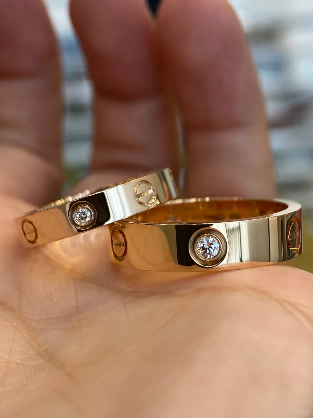 Cartier ring Love Ring Small Model, 3 Diamonds