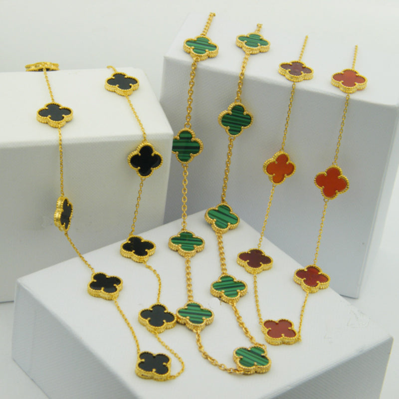 Van Cleef & Arpels Necklace 316L steel plating gold Jewelry 45CM/75CM  Jewelry