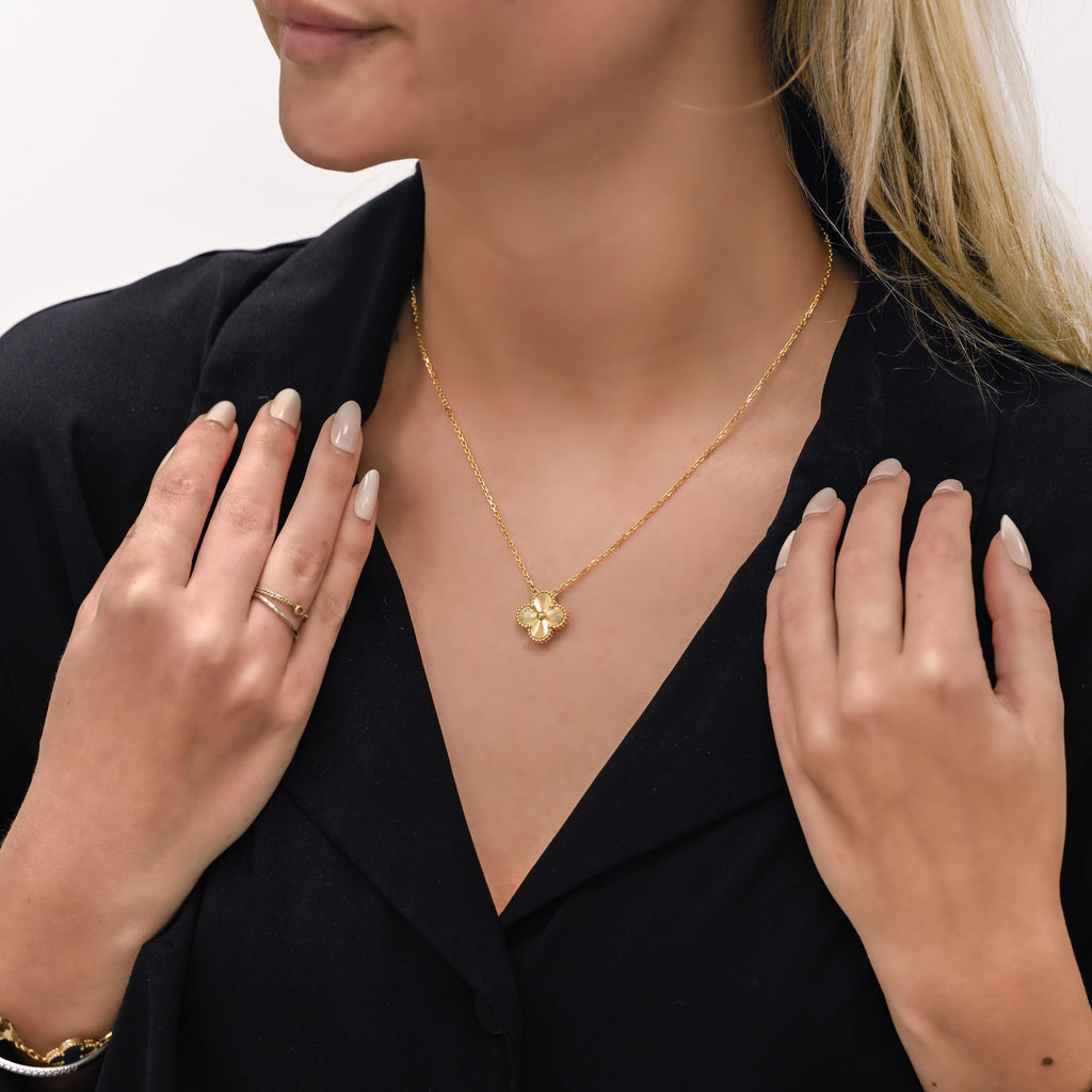 Van Cleef & Arpels | Alhambra Necklace, 16.5" - 18K Yellow Gold