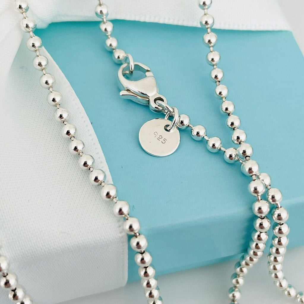 TiffanyNecklace Tiffany & Co Layered Bead Chain Necklace 34 Inches