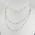 TiffanyNecklace Tiffany & Co Layered Bead Chain Necklace 34 Inches