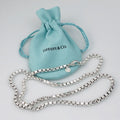 TiffanyNecklace 22” Tiffany & Co Venetian Box Link Necklace in Sterling Silver - Large Men’s Unisex