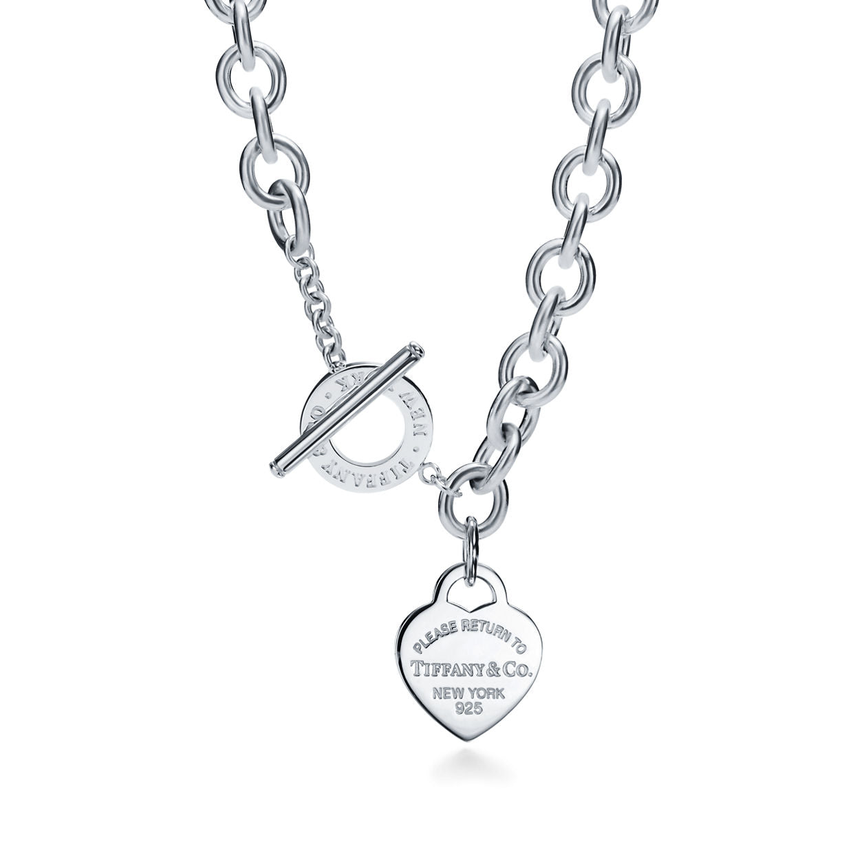 TiffanyNecklace Return to Tiffany Heart Tag Toggle Necklace in Silver