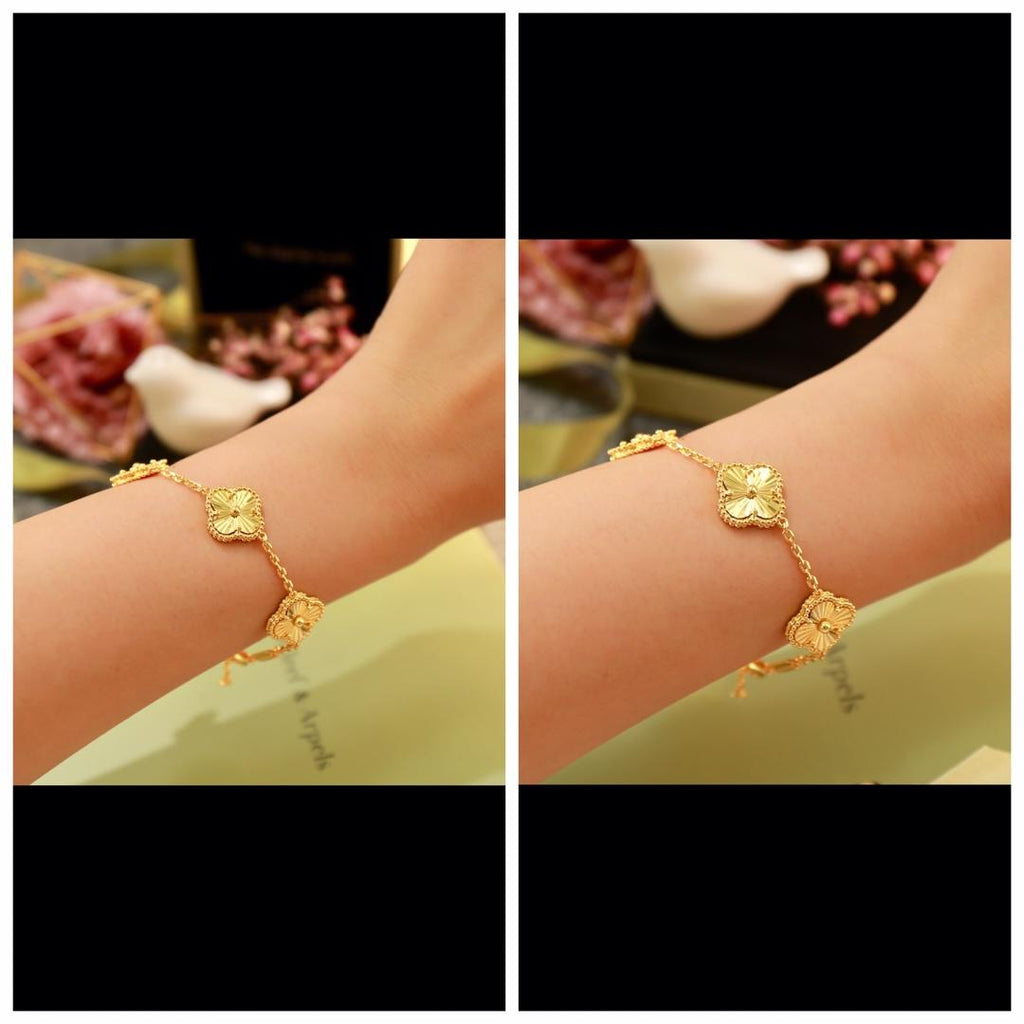 Van Cleef & Arpels Fashion new bracelet for lady jewelry about 20cm high quality gold plated jewelry