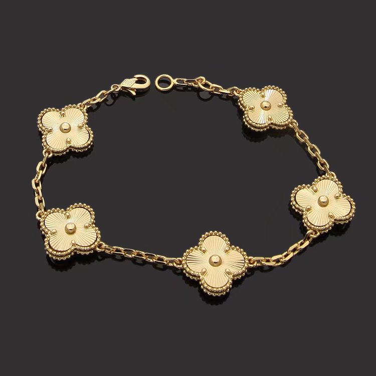 Van Cleef & Arpels Fashion new bracelet for lady jewelry about 20cm high quality gold plated jewelry