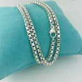 TiffanyNecklace 18" Tiffany & Co  Mens Unisex Venetian Box Link Necklace in Sterling Silver