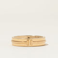 'Tiffany & Co' Tiffany Ring T Wide Ring in Yellow Gold | 5.5mm | SZ 10.5
