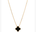 VAN CLEEF & ARPELS
18K Yellow Gold plated 925 Black Onyx Vintage Alhambra Pendant
Necklace