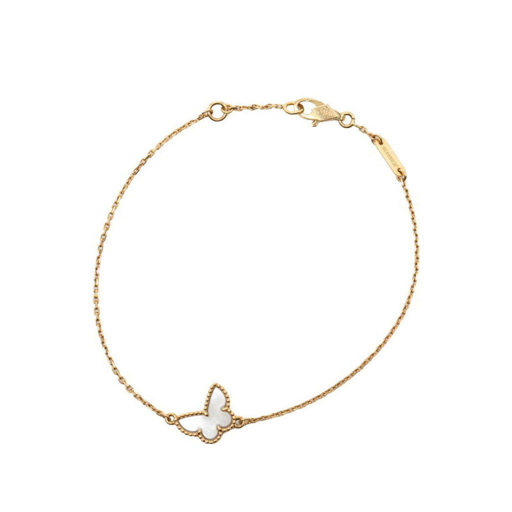Charm Bracelet Yellow Gold With Mother Of Pearl