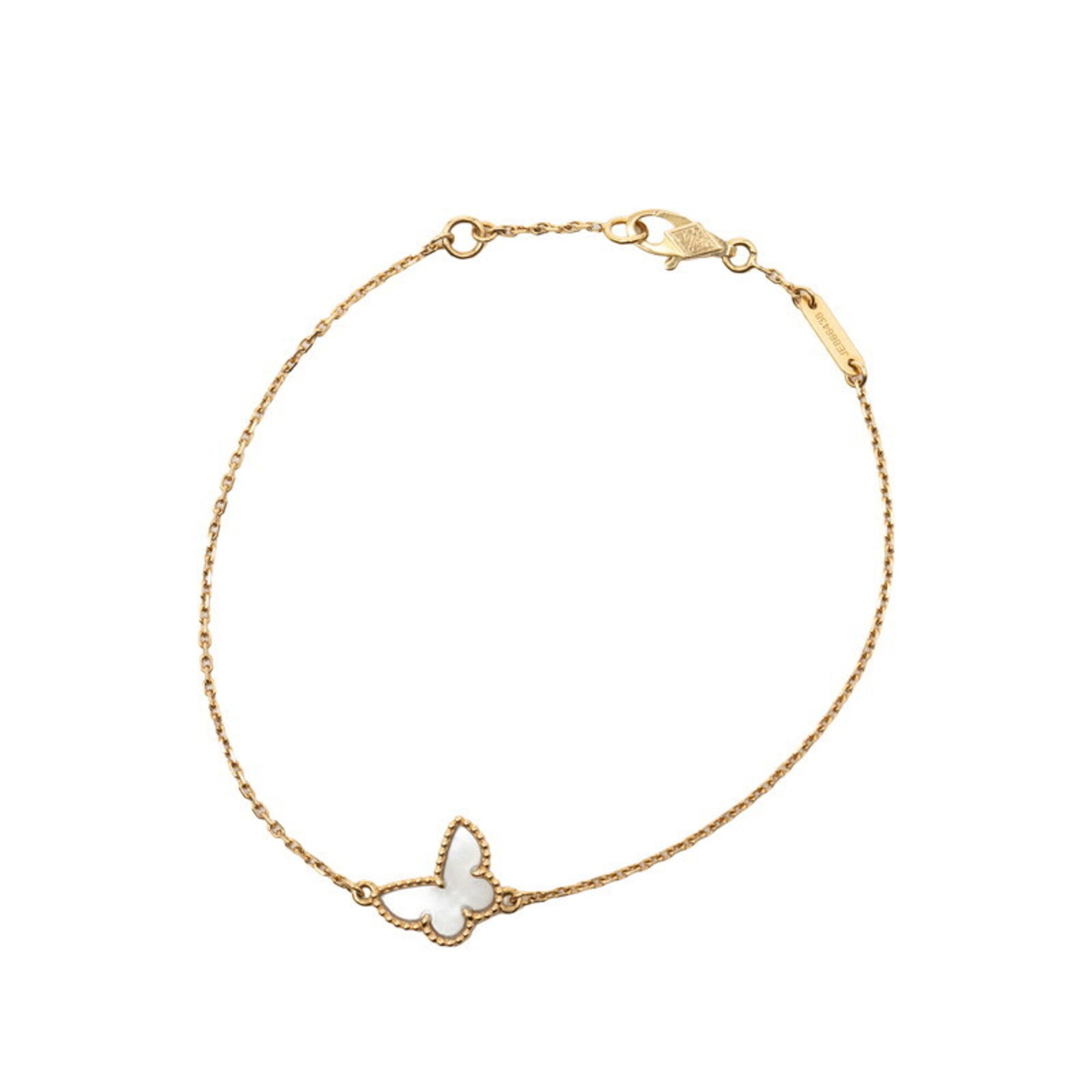 Charm Bracelet Yellow Gold With Mother Of Pearl