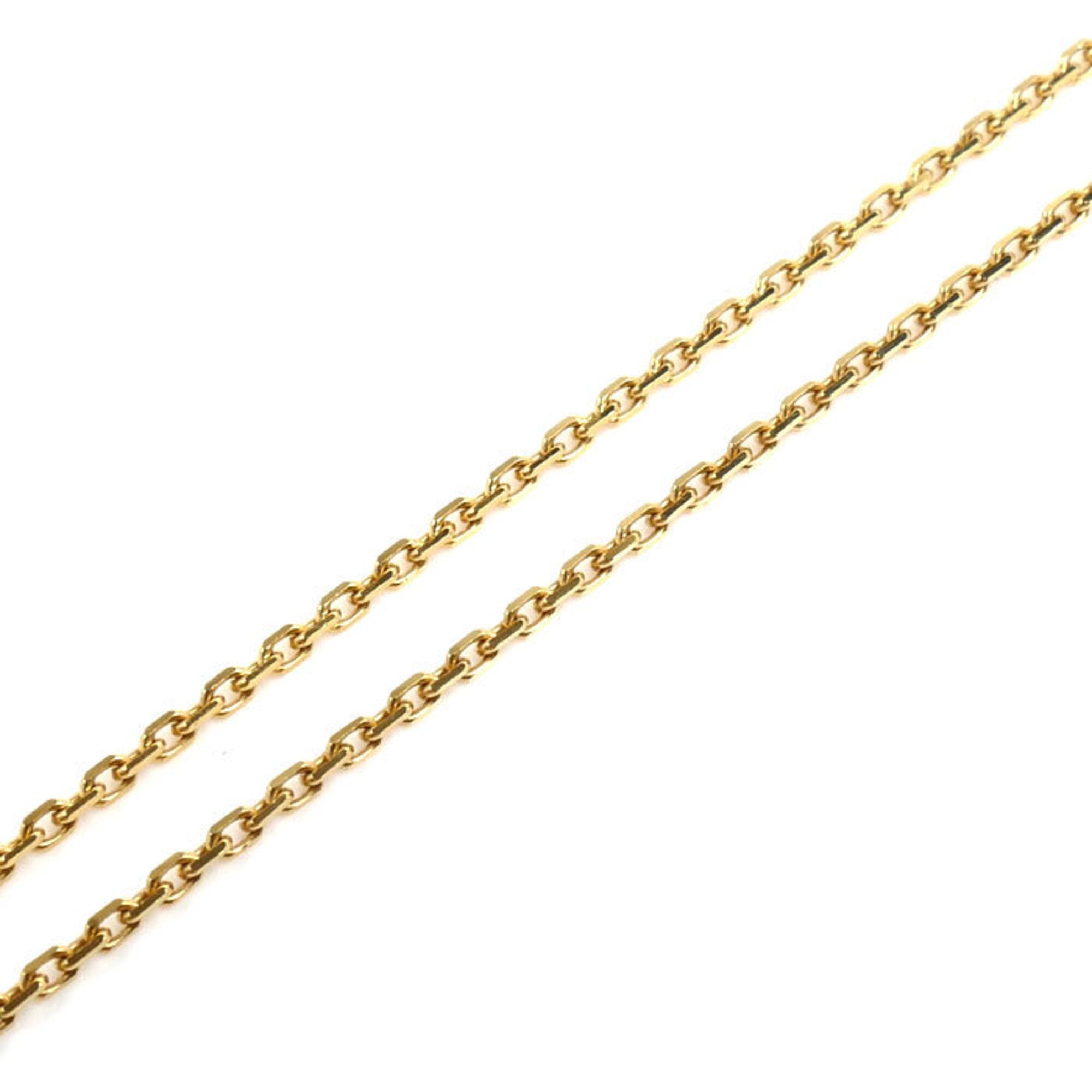 Vintage Alhambra Pendant Necklace 18K Yellow Gold and Onyx