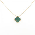 Vintage Alhambra Pendant Necklace Yellow Gold