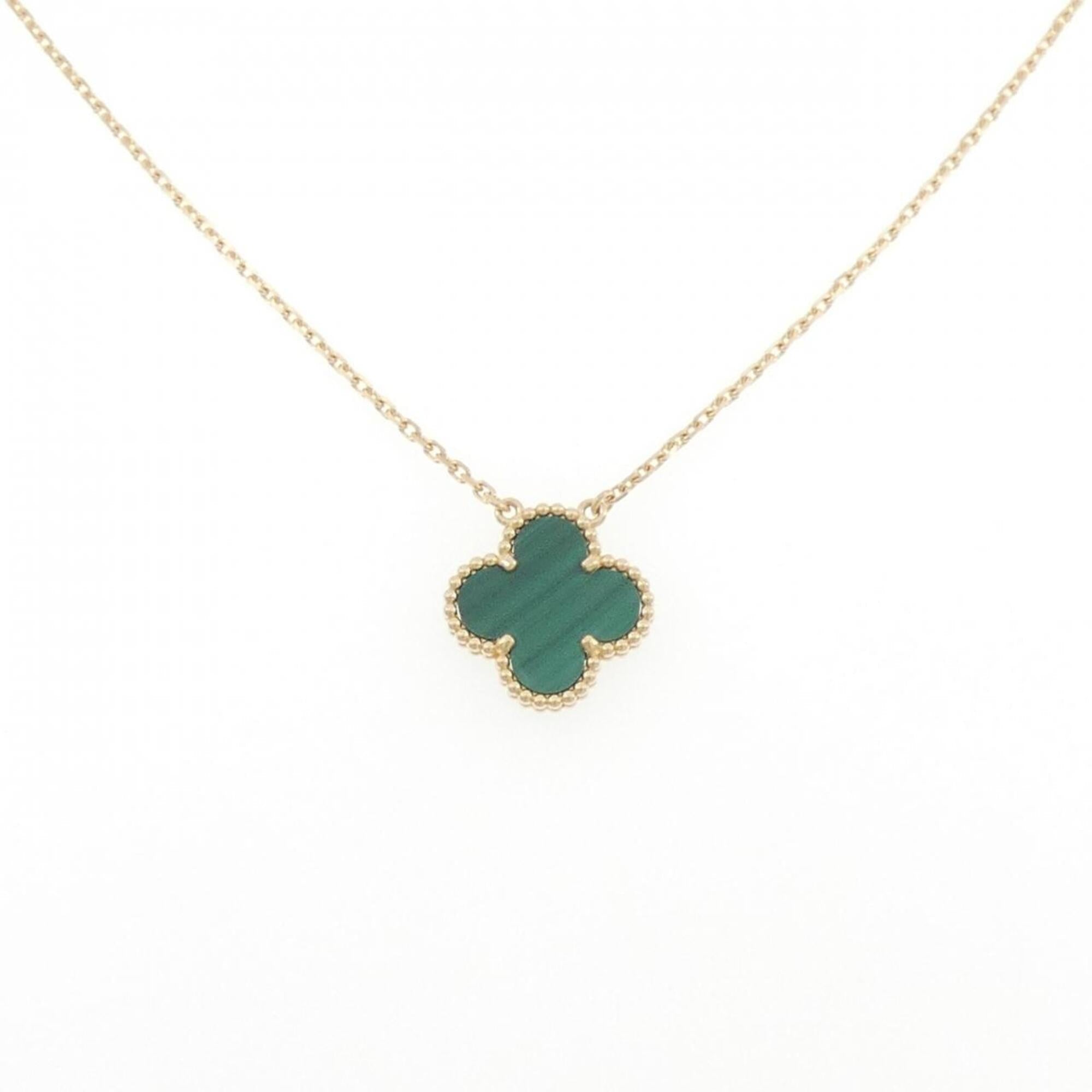 Vintage Alhambra Pendant Necklace Yellow Gold