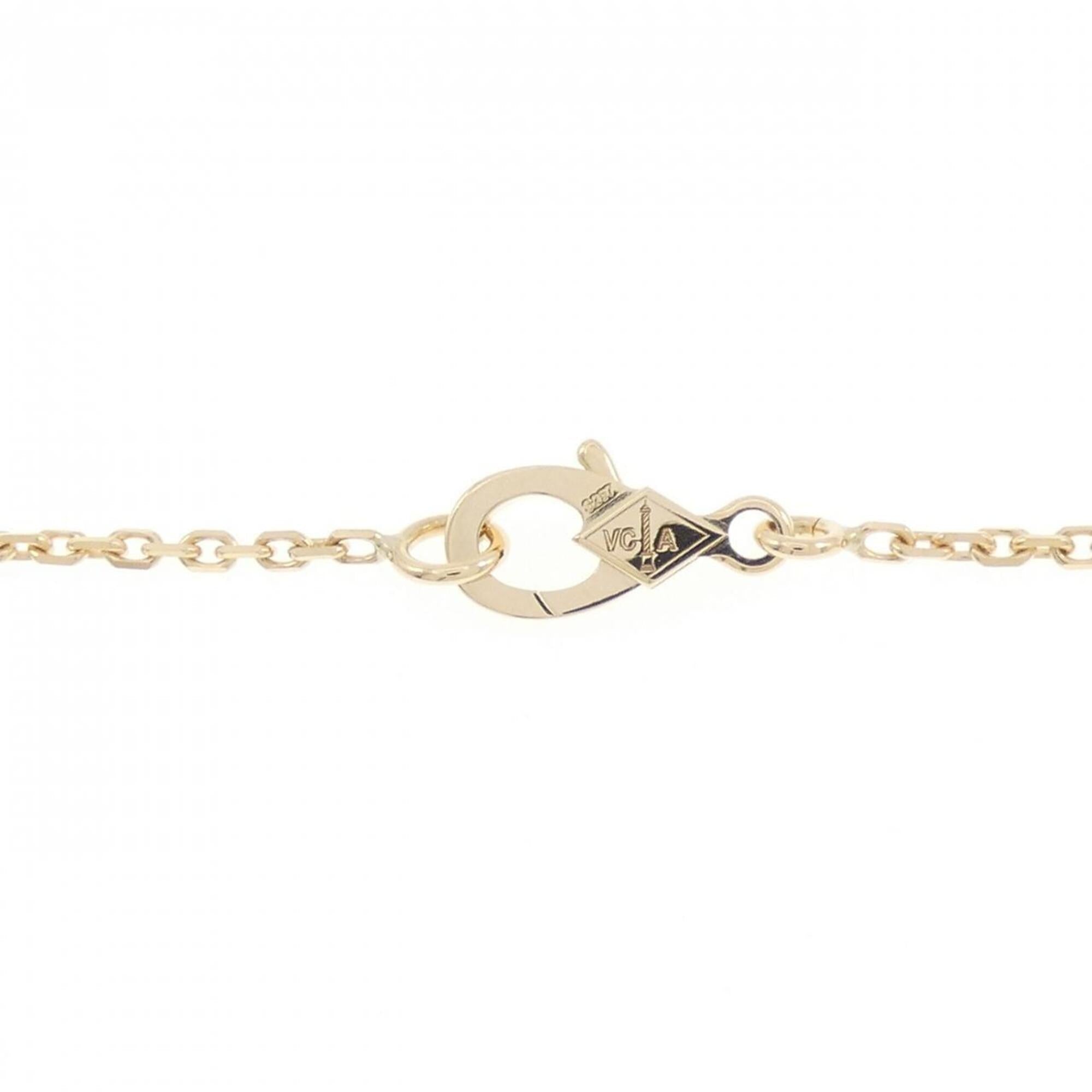 Vintage Alhambra Pendant Necklace Yellow Gold