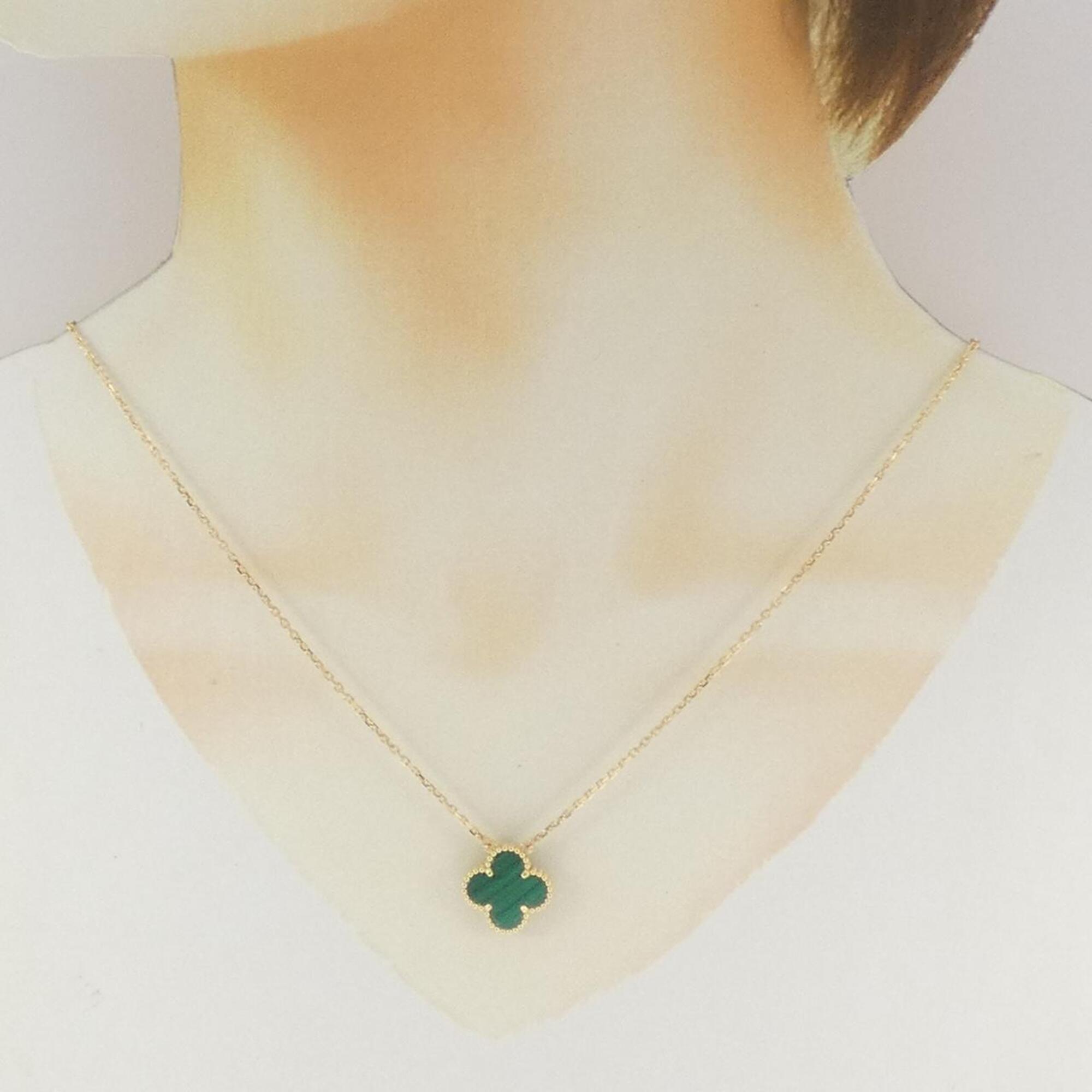 Vintage Alhambra Pendant Necklace Yellow Gold