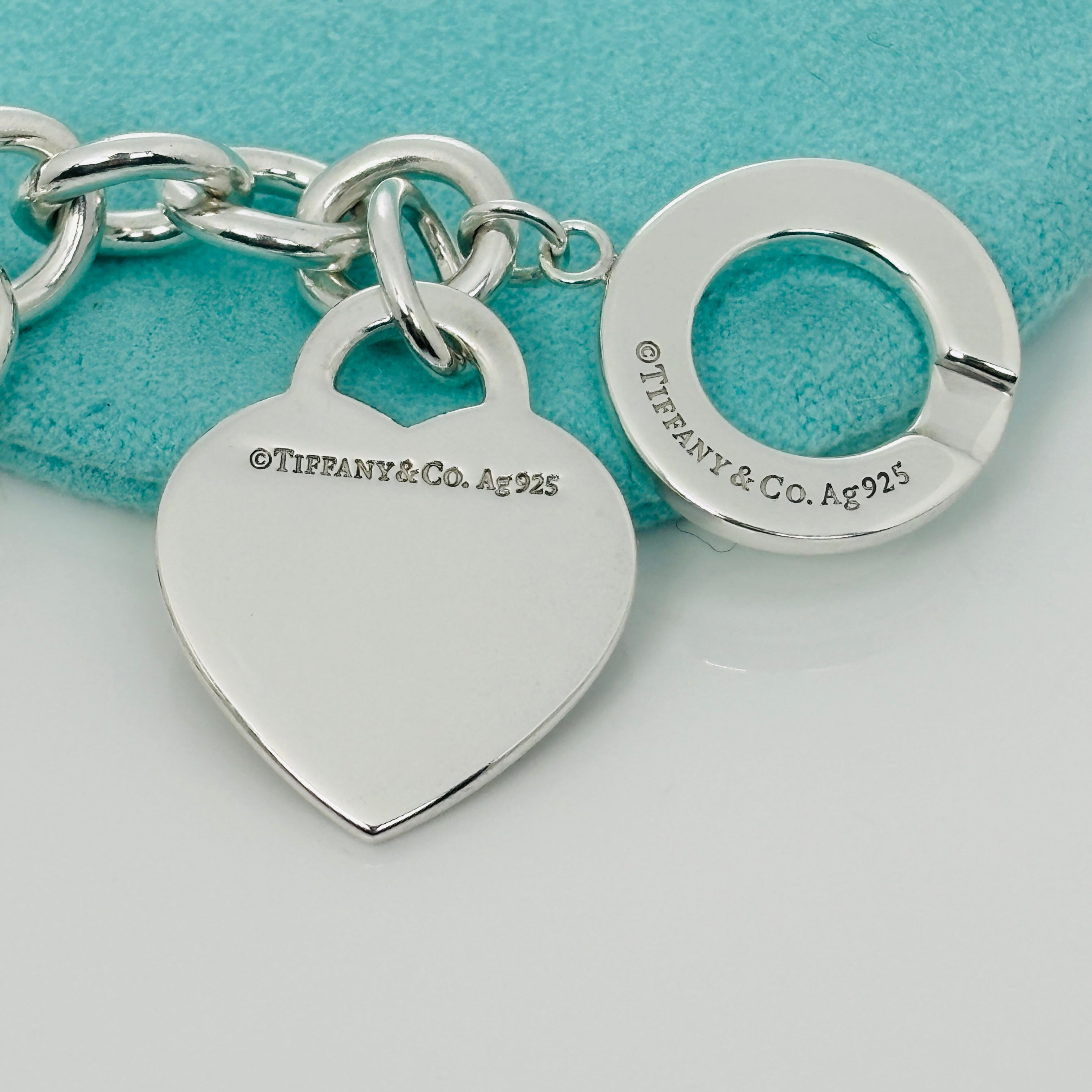 TiffanyNecklace 16" Please Return to Tiffany & Co Heart Tag Toggle Necklace, New Version