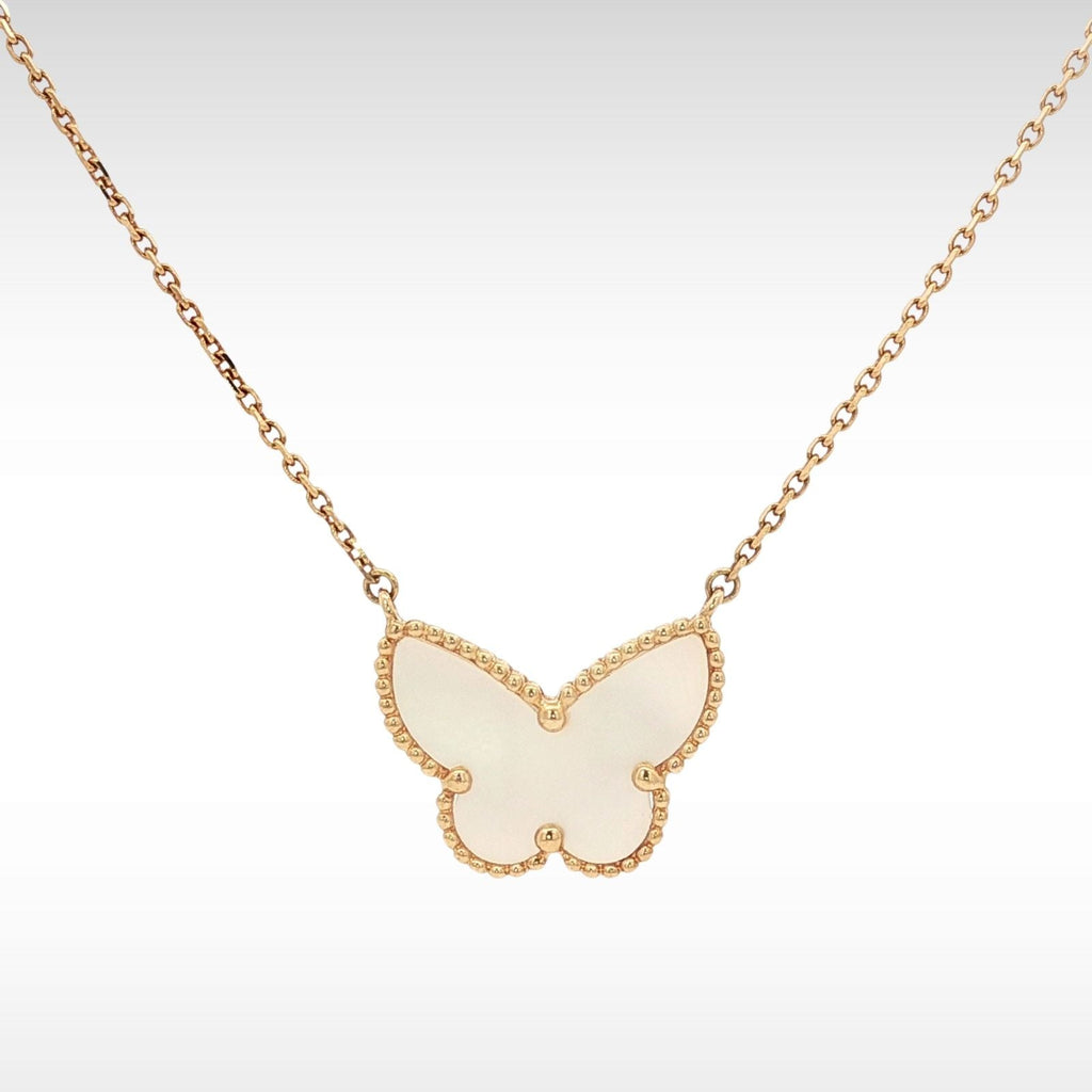 Lucky Alhambra Butterfly Pendant Necklace