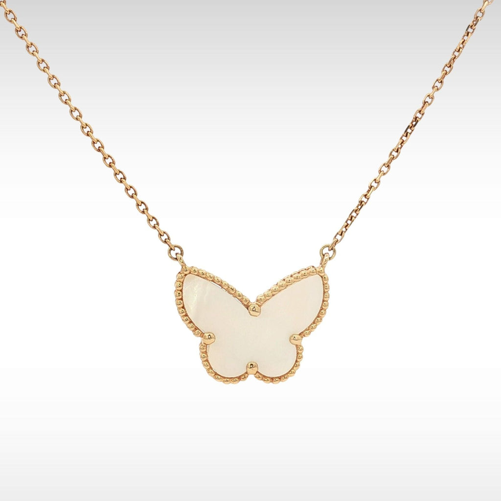Lucky Alhambra Butterfly Pendant Necklace