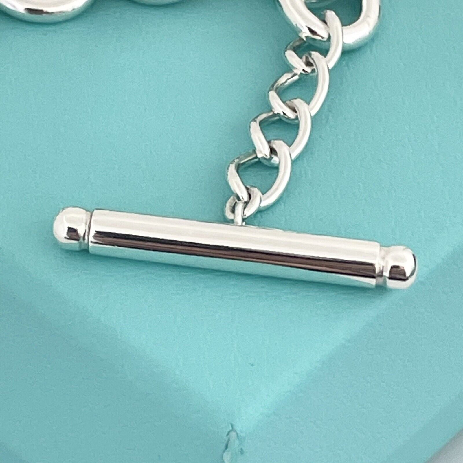 TiffanyNecklace 16.5" Return To Tiffany Heart Tag Toggle Necklace in Sterling Silver