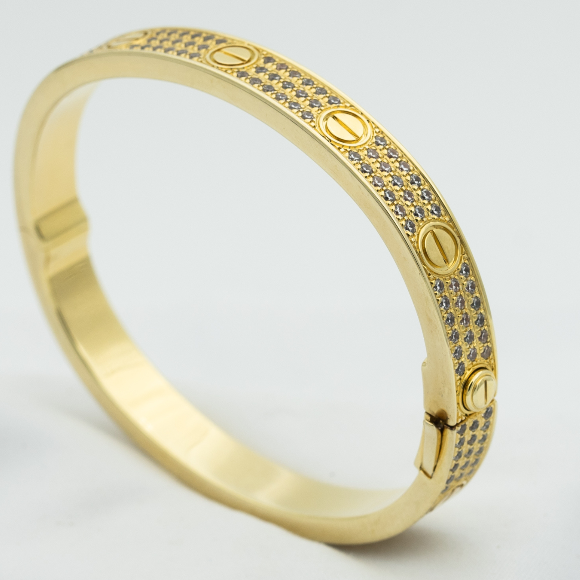 CARTIER LOVE BRACELET 6.1MM DIAMOND-PAVED