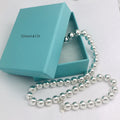 TiffanyNecklace 20" Tiffany HardWear Bead Ball Necklace 10mm Beads in Sterling Silver