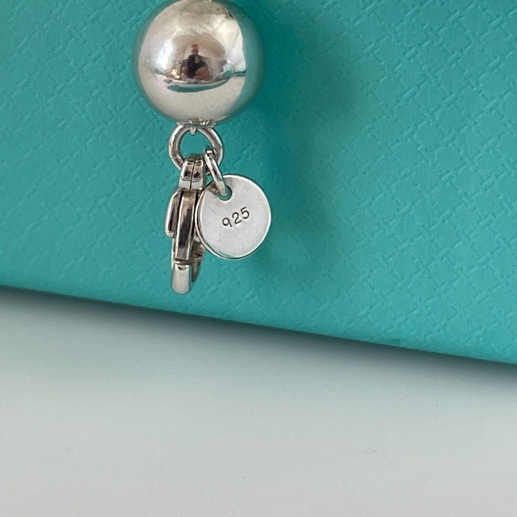 TiffanyNecklace 18.25" Tiffany HardWear Bead Ball Necklace 10mm Beads in Sterling Silver