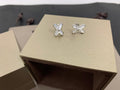 CHAUMET JEUX DE WHITE MOP SILVER DIAMOND EARRINGS
