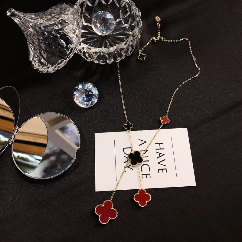 Van Cleef & Arpels  One black and one red necklace for women jewelry