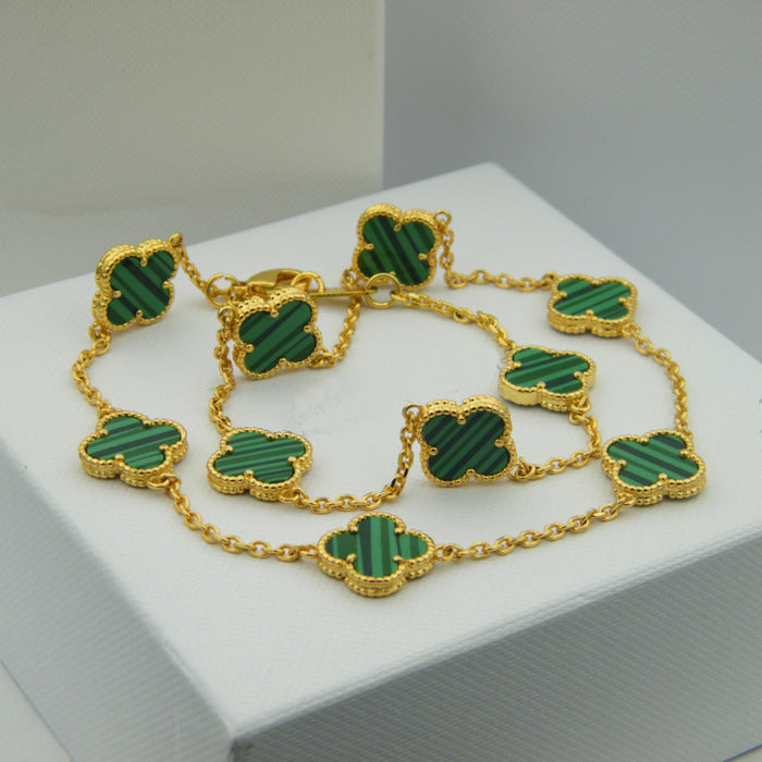 Van Cleef & Arpels Necklace 316L steel plating gold Jewelry 45CM/75CM  Jewelry
