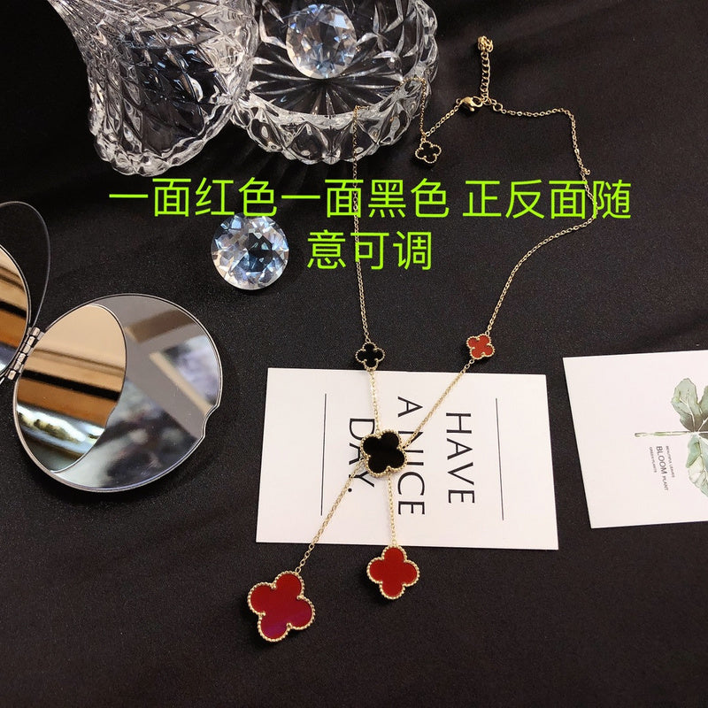 Van Cleef & Arpels  One black and one red necklace for women jewelry
