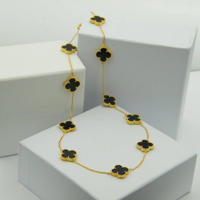 Van Cleef & Arpels Necklace 316L steel plating gold Jewelry 45CM/75CM  Jewelry