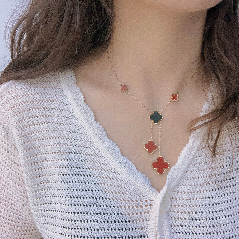 Van Cleef & Arpels  One black and one red necklace for women jewelry
